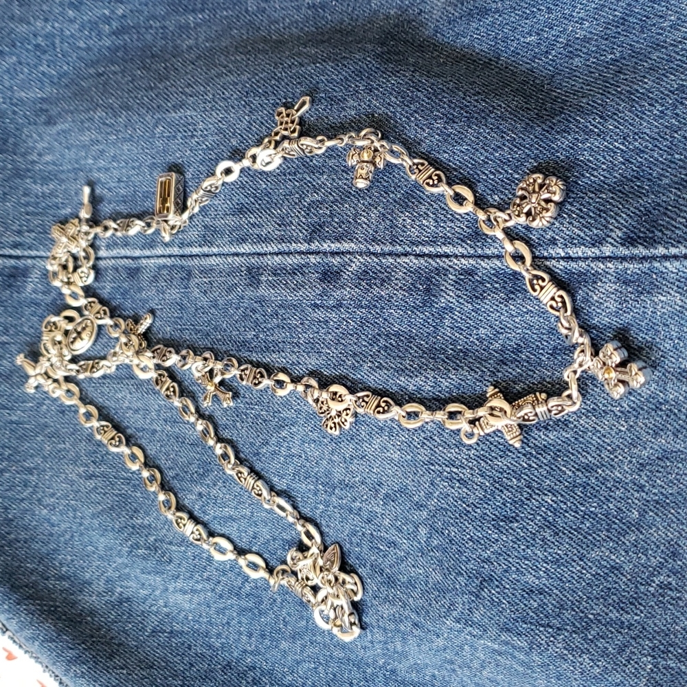 Brighton silver charm necklace